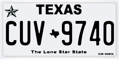 TX license plate CUV9740