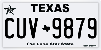 TX license plate CUV9879