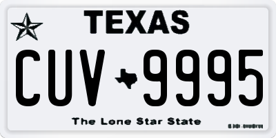 TX license plate CUV9995