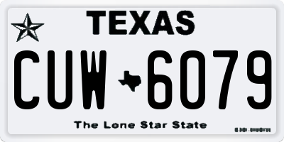 TX license plate CUW6079