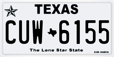 TX license plate CUW6155
