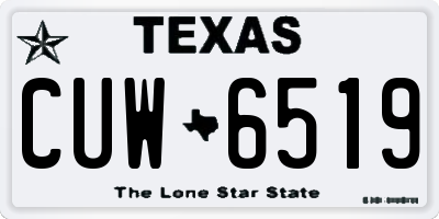 TX license plate CUW6519