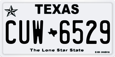 TX license plate CUW6529