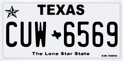 TX license plate CUW6569