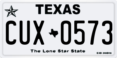 TX license plate CUX0573
