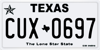 TX license plate CUX0697