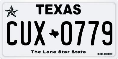TX license plate CUX0779