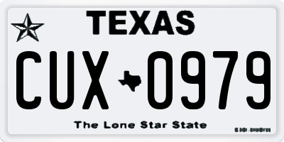 TX license plate CUX0979