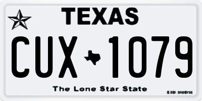 TX license plate CUX1079