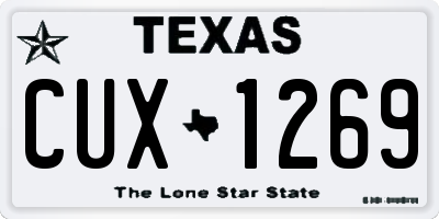 TX license plate CUX1269