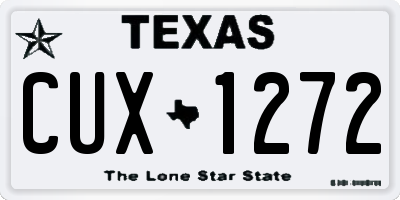 TX license plate CUX1272