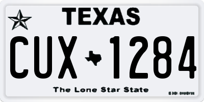 TX license plate CUX1284