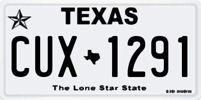 TX license plate CUX1291