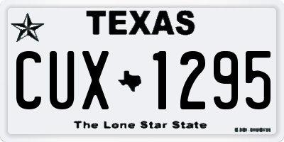 TX license plate CUX1295