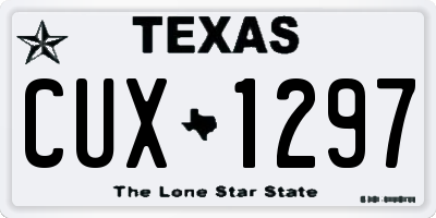TX license plate CUX1297