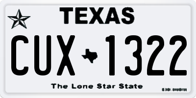 TX license plate CUX1322