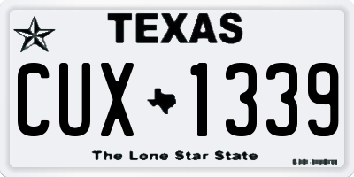 TX license plate CUX1339