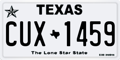 TX license plate CUX1459