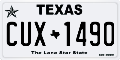 TX license plate CUX1490