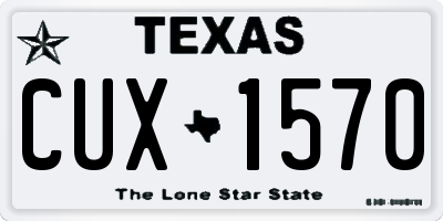 TX license plate CUX1570