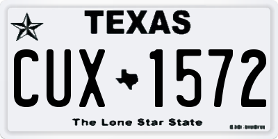 TX license plate CUX1572