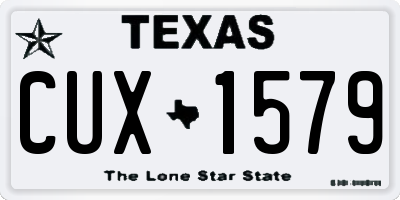 TX license plate CUX1579