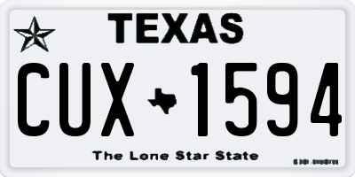 TX license plate CUX1594
