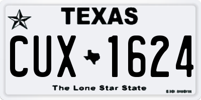 TX license plate CUX1624