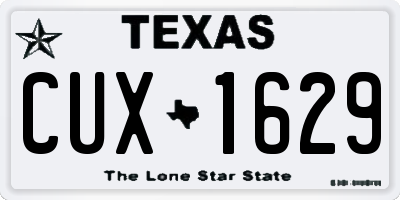 TX license plate CUX1629