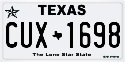 TX license plate CUX1698