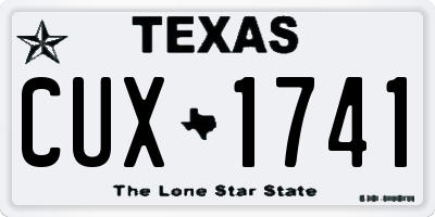 TX license plate CUX1741