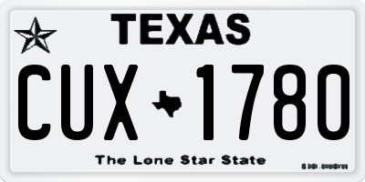 TX license plate CUX1780