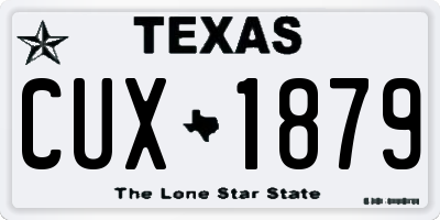 TX license plate CUX1879