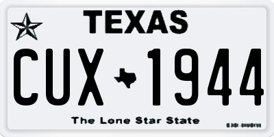TX license plate CUX1944