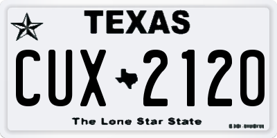 TX license plate CUX2120