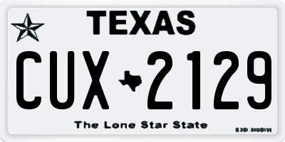 TX license plate CUX2129