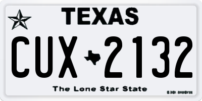 TX license plate CUX2132