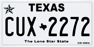 TX license plate CUX2272