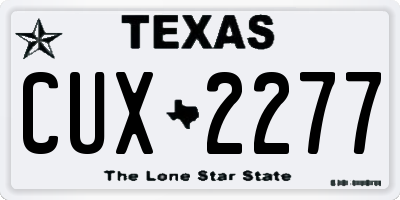 TX license plate CUX2277