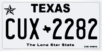 TX license plate CUX2282