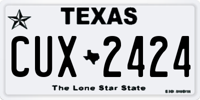 TX license plate CUX2424
