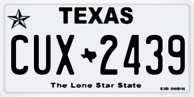TX license plate CUX2439