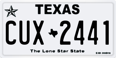 TX license plate CUX2441
