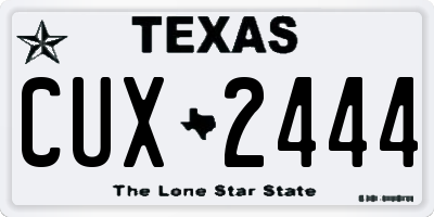 TX license plate CUX2444