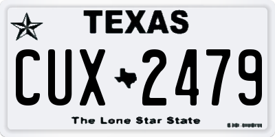 TX license plate CUX2479
