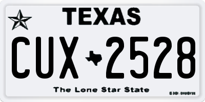 TX license plate CUX2528