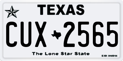 TX license plate CUX2565
