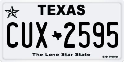 TX license plate CUX2595