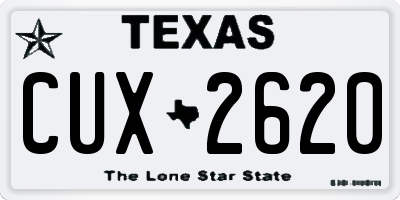 TX license plate CUX2620