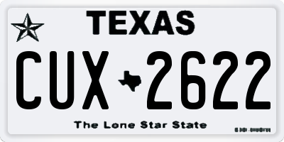 TX license plate CUX2622